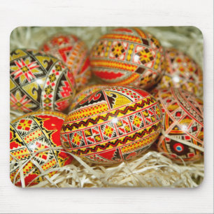 Painted Romanian Easter Eggs Mouse Pad
