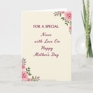 Painted Roses Mothers Day Card