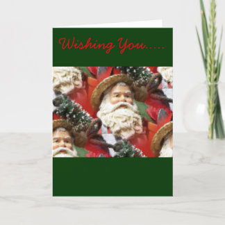 Painted Santa Holiday Card