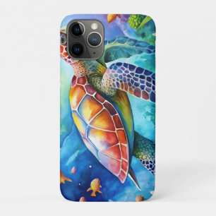 Painted Sea Turtle iPhone 11 Pro Case