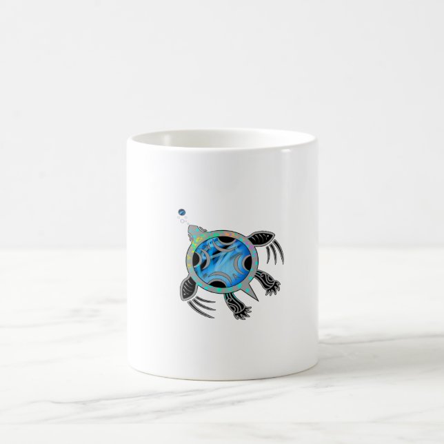 Painted Sea Turtle Coffee Mug (Center)