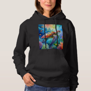 Painted Sea Turtle Hoodie