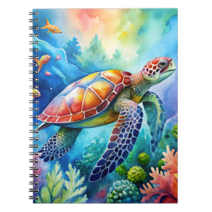 Painted Sea Turtle Notebook