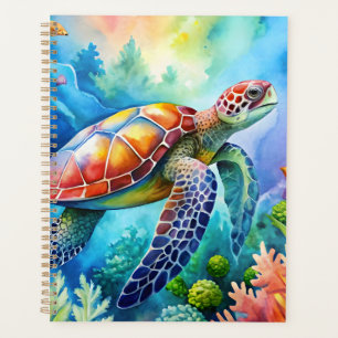 Painted Sea Turtle Planner