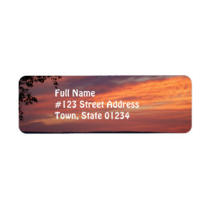 Painted Skies Return Address Label