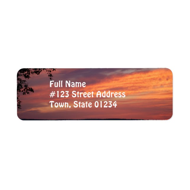 Painted Skies Return Address Label (Front)