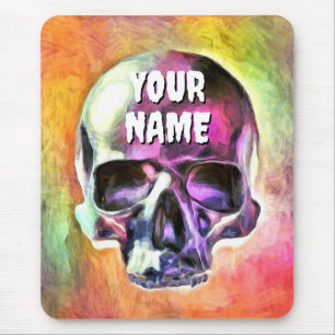 Painted skull. Personalised Mouse Pad