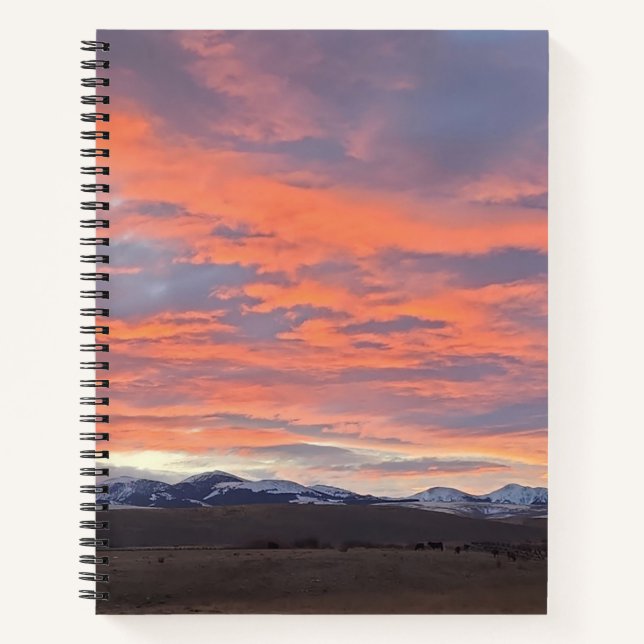 Painted Sky Spiral Notebook (Front)
