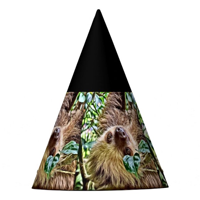 painted Sloth Party Hat (Front)
