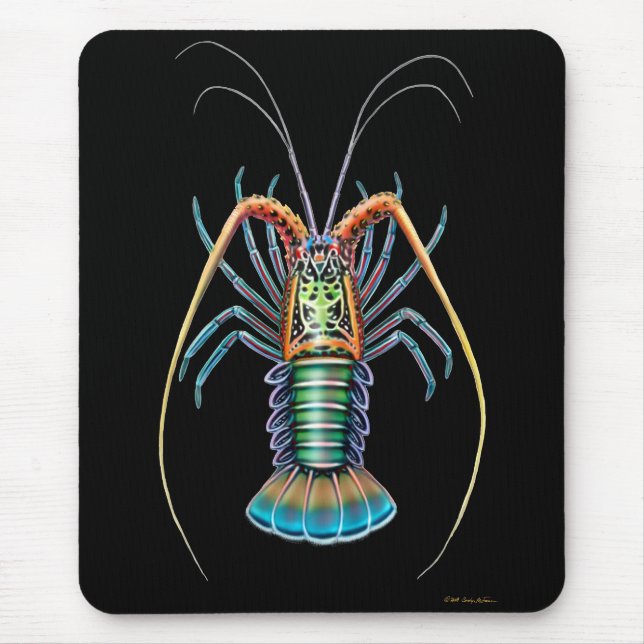 Painted Spiny Lobster Mousepad (Front)