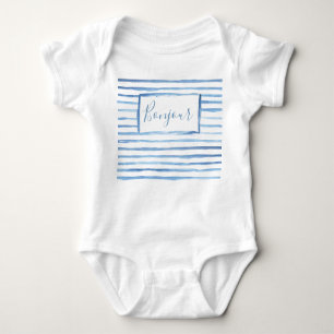 Painted Stripes Customisable Onsie Baby Bodysuit