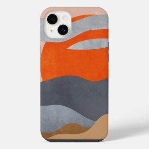 Painted Sun, clouds and water iPhone 14 Plus Case