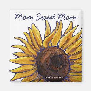 Painted Sunflower Mum Sweet Mum Magnet