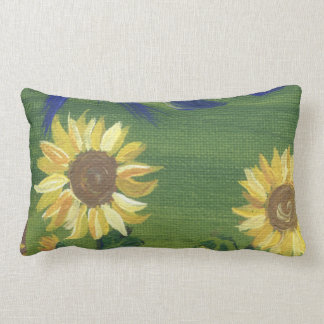 painted sunflower pillow