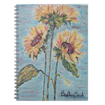 Painted Sunflowers Notebook