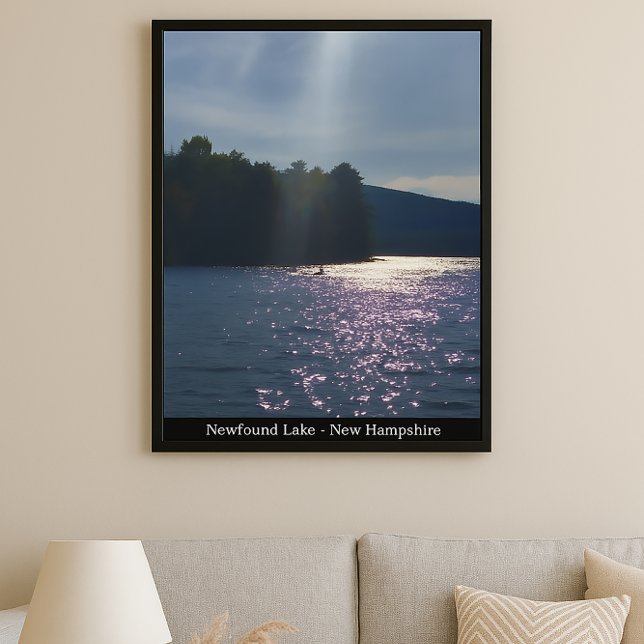 Painted Sunset: Kayaking at Newfound Lake Poster (Creator Uploaded)