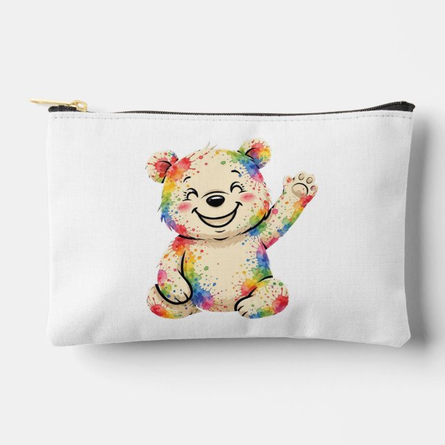 painted teddy bear bag (Front)