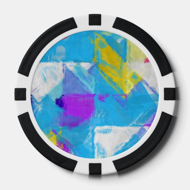Painted texture poker chips (Front)
