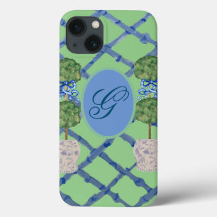 Painted Topiary Chinoiserie Ginger Jars Jar iPhone 13 Case
