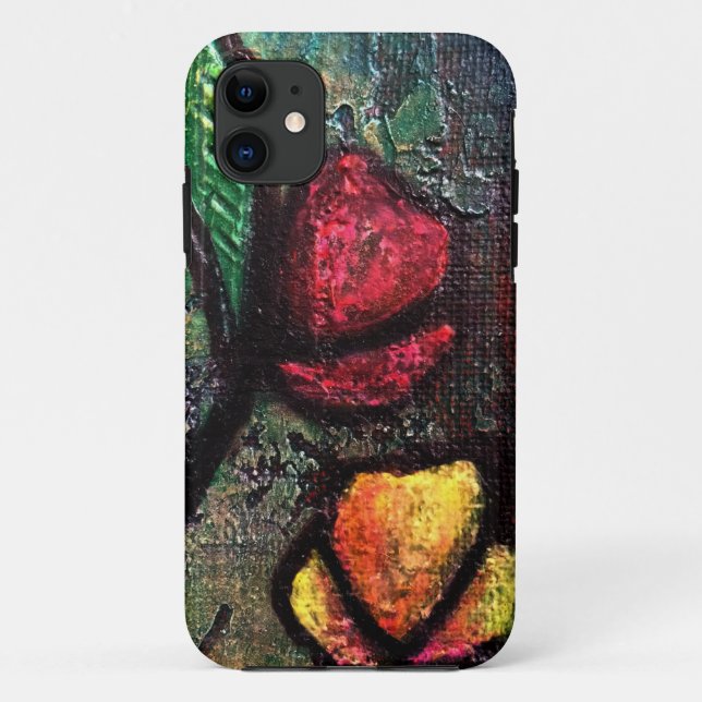 Painted Tulips Case-Mate iPhone Case (Back)