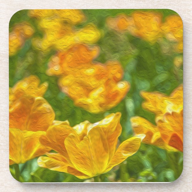 Painted Tulips Coaster (Front)