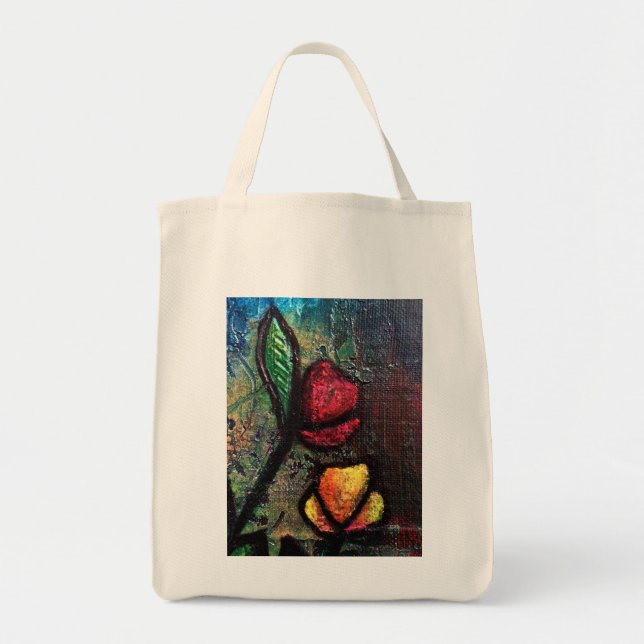 Painted Tulips Tote Bag (Front)