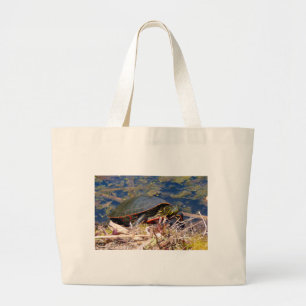 Painted Turtle (Chrysemys picta) 3 Large Tote Bag