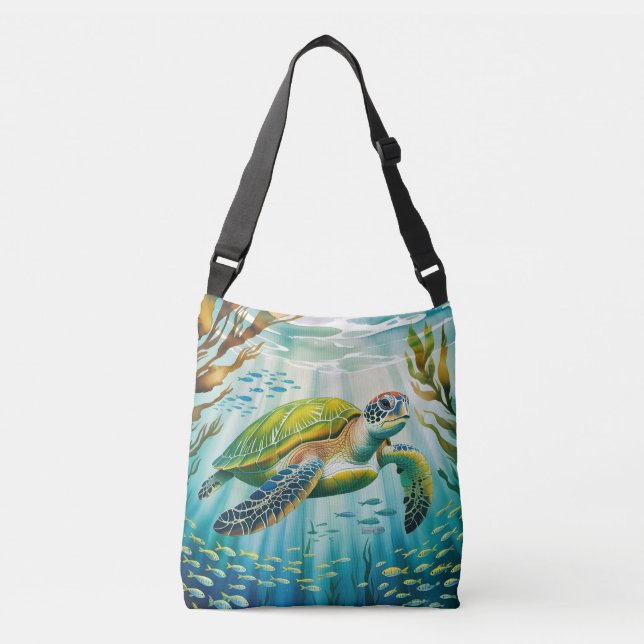 Painted Turtle Crossbody Bag (Front)