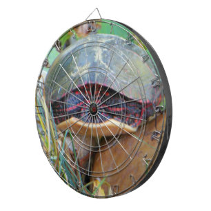 Painted Turtle Hiding Dartboard