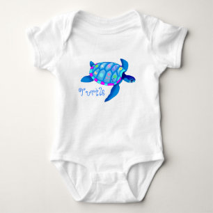 Painted Turtle Infant Crawler Baby Bodysuit