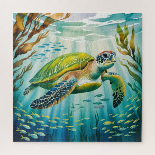 Painted Turtle Jigsaw Puzzle