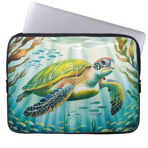 Painted Turtle Laptop Sleeve