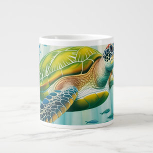 Painted Turtle Large Coffee Mug