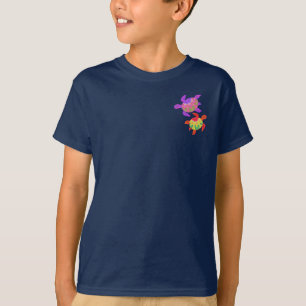 Painted Turtles 2-Sided Kids' Dark Shirts
