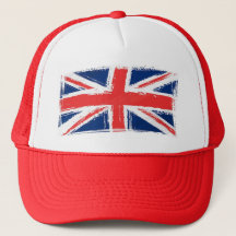 Painted Union Jack Truckers Hat