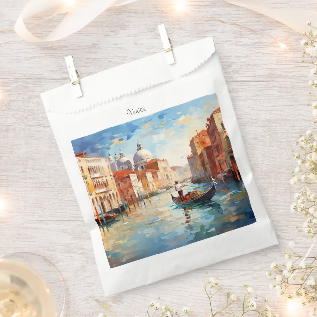 Painted Venice, Italy Favour Bag (Clipped)