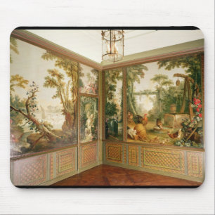 Painted wall panels in the Salon of Gille Mouse Pad