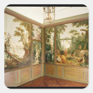 Painted wall panels in the Salon of Gille Square Sticker