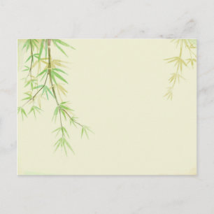 Painted watercolor card with wild stylised