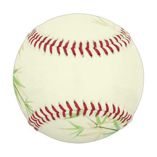 Painted watercolor card with wild stylised baseball (Front)