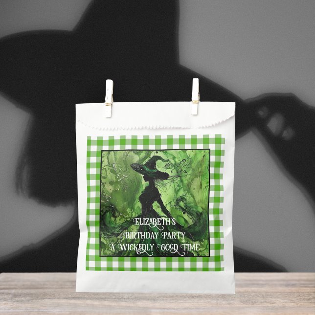 Painted Witch Wickedly Good Time Birthday Party Favour Bag (Creator Uploaded)
