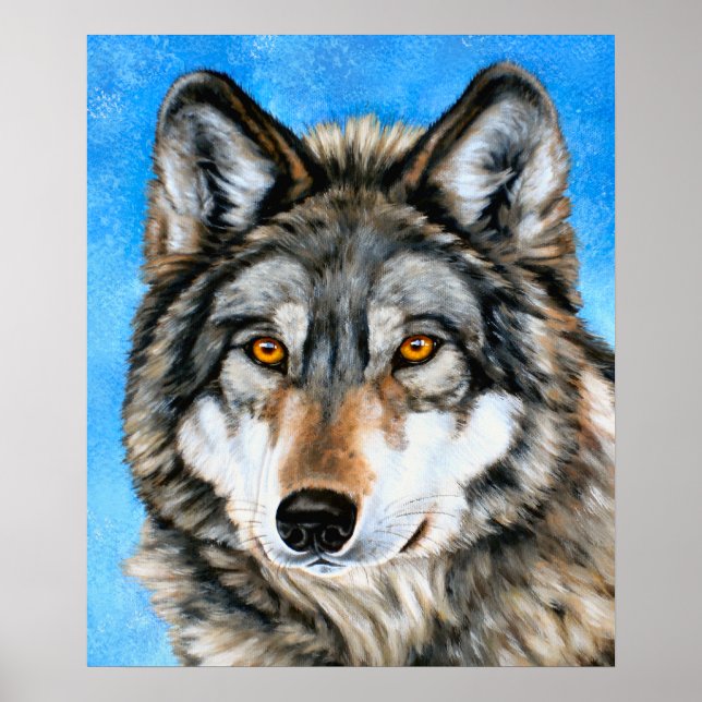 Painted Wolf Poster (Front)