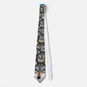 Painted Wolf Tie