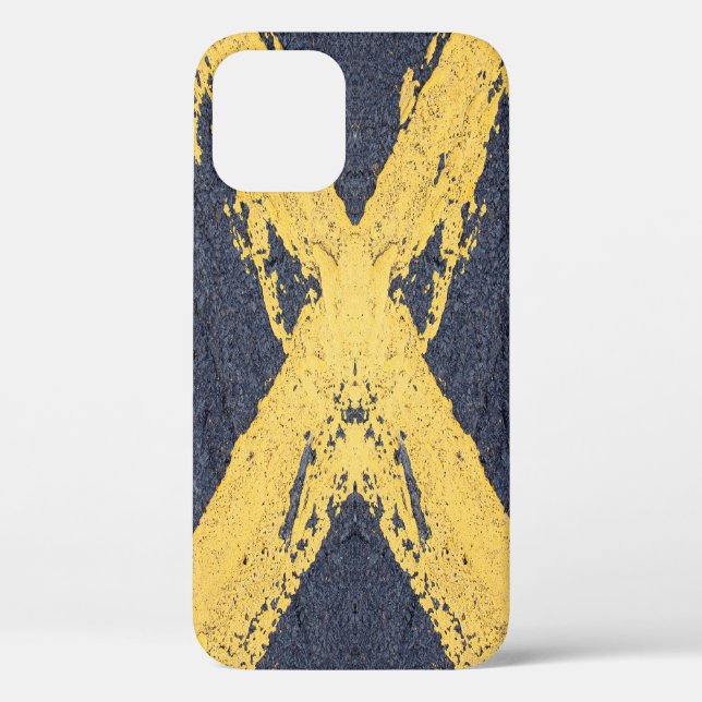Painted yellow cross Case-Mate iPhone case (Back)