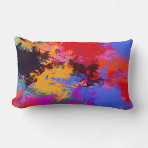 Painted Zebra Lumbar Cushion