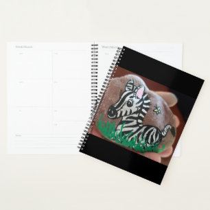 Painted Zebra Rock Planner