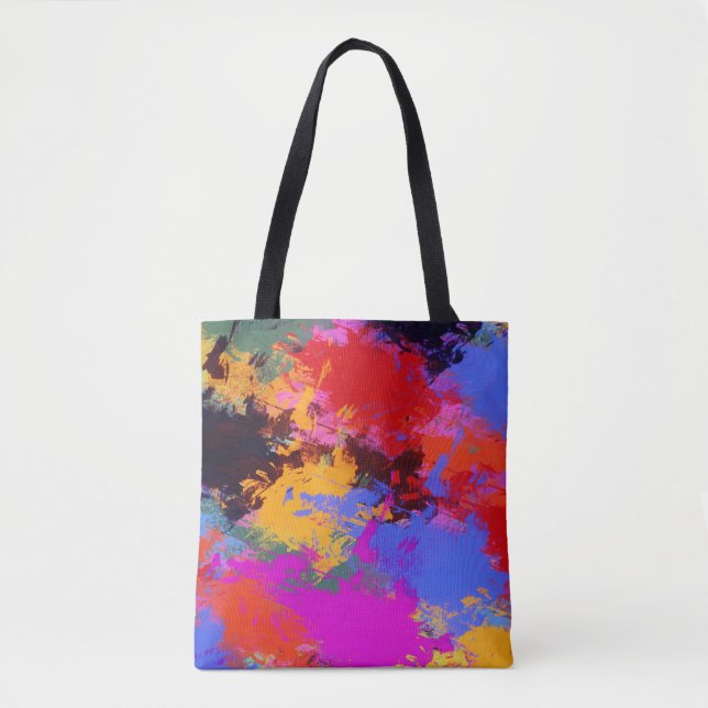 Painted Zebra Tote Bag (Front)