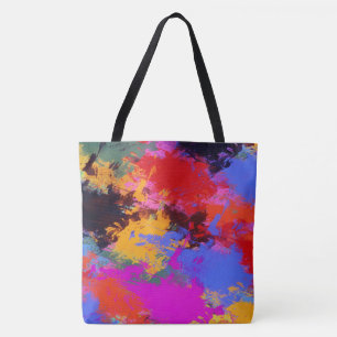Painted Zebra Tote Bag