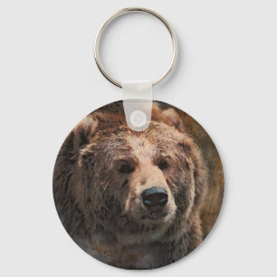 PaintedGrizzly Key Ring