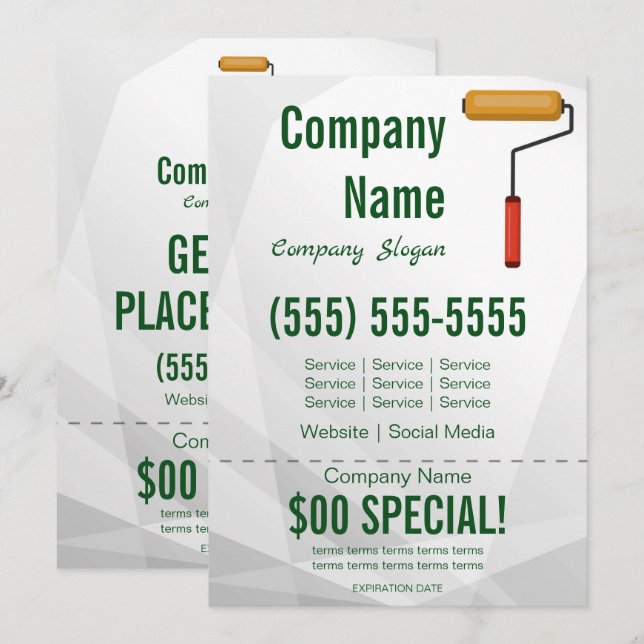 Painter 5x7 Flyer Invitation (Front/Back)